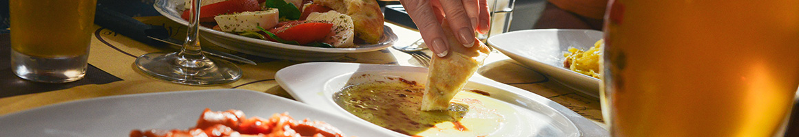 Eating Mediterranean at Aksum restaurant in Philadelphia, PA.